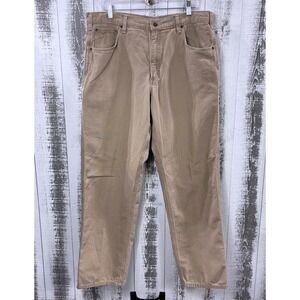 Carhartt B159 Loose Fit Carpenter Pants Khaki 38x34 Workwear Mens